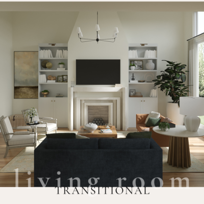 Transitional Living Room