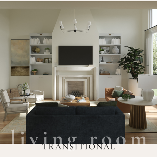 Transitional Living Room
