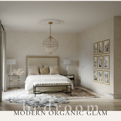 Modern Organic Glam Bedroom