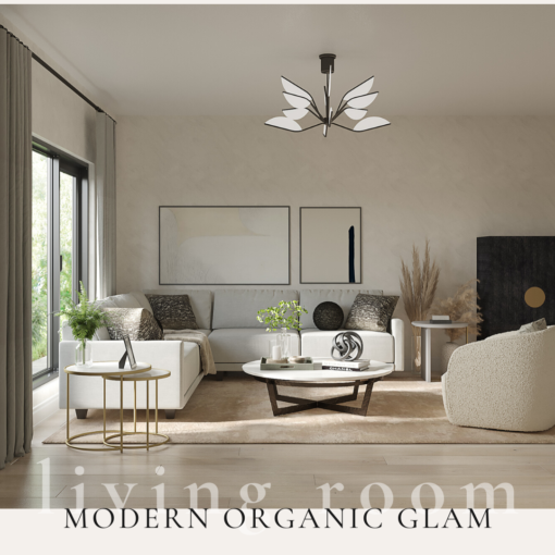 Modern Organic Glam Living Room
