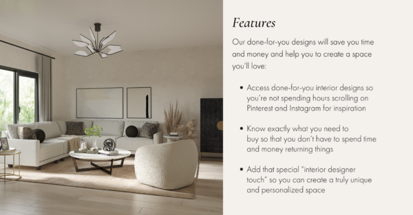 Modern Organic Glam Living Room - Image 2