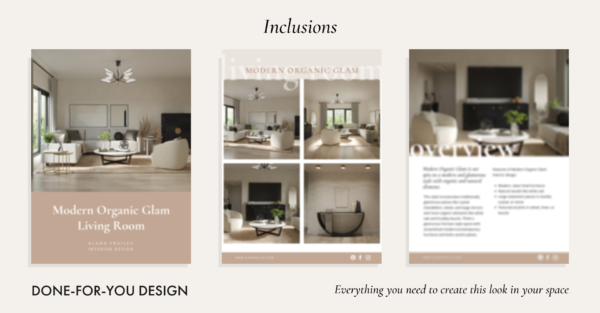 Modern Organic Glam Living Room - Image 3